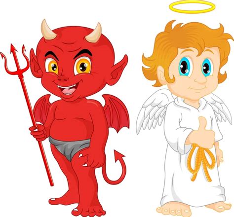 Angel And Devil — Stock Vector © Memoangeles 12155353