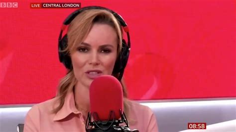 Bgts Amanda Holden Ditches Bra Under Paper Thin Vest As She Wows In Tiny Shorts Daily Star