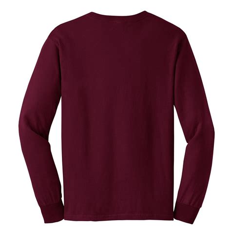 Gildan G2400 Ultra Cotton Long Sleeve T Shirt Maroon