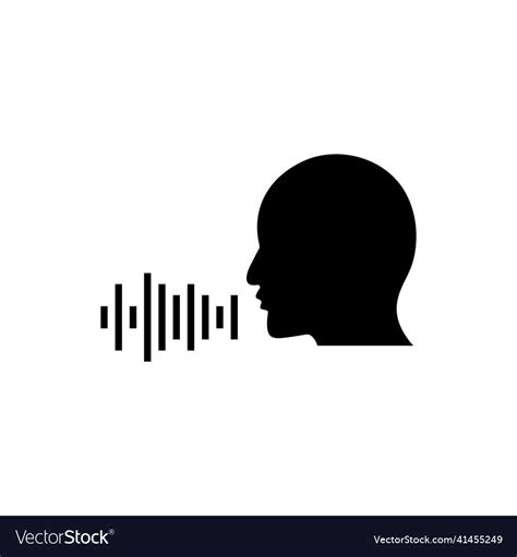 Voice Command Icon Symbol Stock Web Royalty Free Vector
