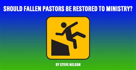 Should We Restore Fallen Pastors Adventist Today