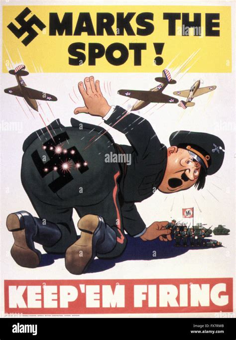 Marks The Spot World War Ii Us Propaganda Poster Stock Photo Alamy