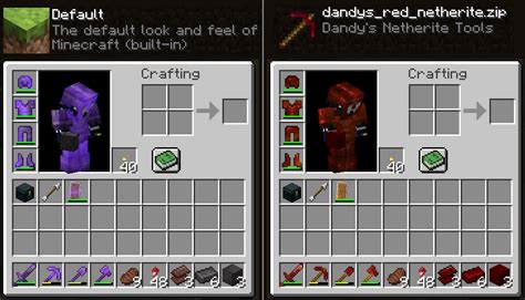 Dandys Red Netherite Resource Packs Minecraft