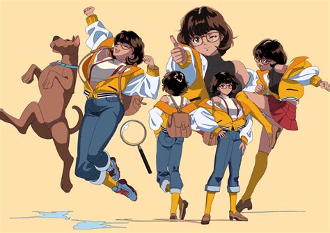 Velma Dace Dinkley And Scooby Doo Scooby Doo Drawn By Edoya Inuhachi Danbooru