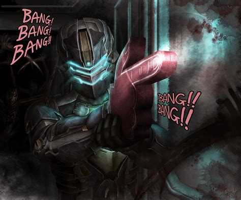 Isaac Clarke Dead Space And 1 More Drawn By Examheart Danbooru