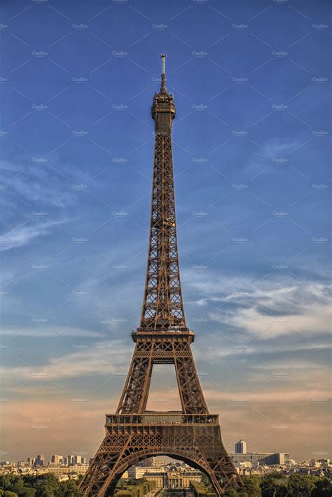 Eiffel Tower In France Architecture Stock Photos Creative Market