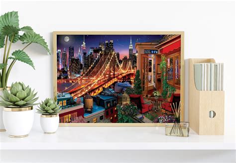 Jigsaw Puzzle 1500 Pieces Brooklyn Bridge Puzzle For Adults Etsy