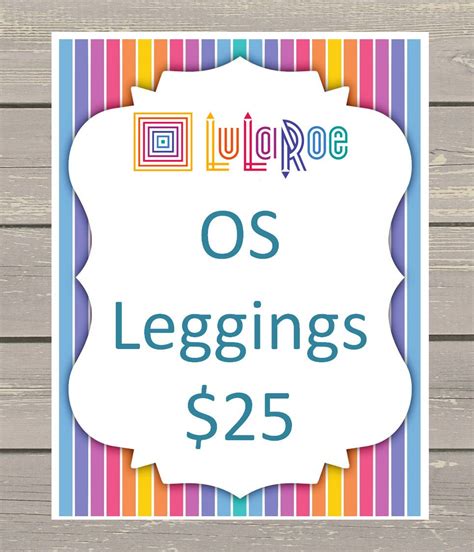 25 Lularoe Product Name Size And Price Display By Inkcreations