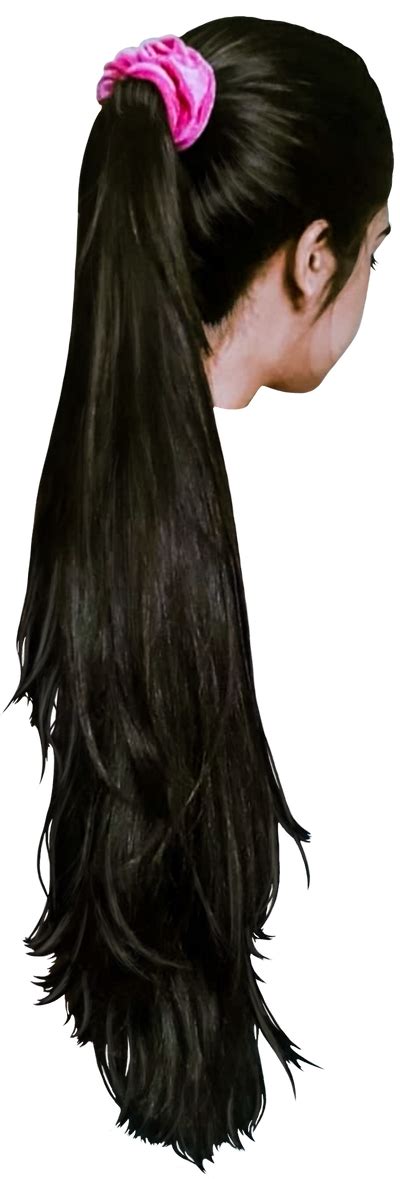 Girl Hair Dark Ponytail Super Long 1 By Pngtransparency On Deviantart