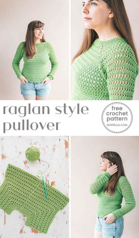 Crochet Pucker Pullover Sweater Sewrella Sweater Crochet Pattern