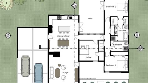 Add dozens of structures like buildings, sheds, fences, decks—even a pond for a unique garden design. Administration Block Layout Floor Plan - Modern House