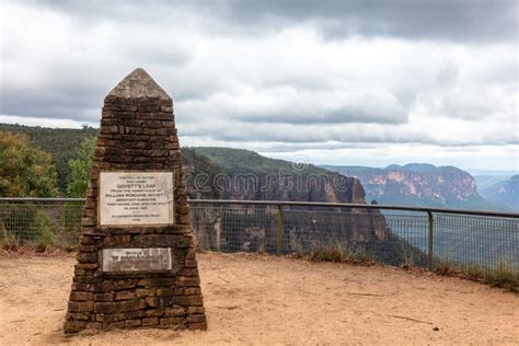 Govetts Leap Monument In Blue Mountains National Park Australia