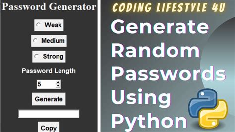 Password Generator Python Gui Mini Project For Beginners From