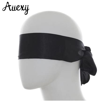 Auexy Satin Ribbon Blindfold Sexy Eye Mask Patch Bondage Masque Mask