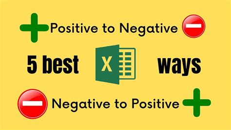 How To Change Negative Numbers To Positive And Positive To Negative In