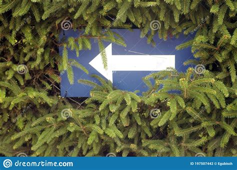 Direction Arrow Points In One Way Stock Photo Image Of Structure