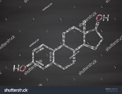 Estradiol Estrogen Female Sex Hormone Molecule Stock Illustration 438887047 Shutterstock