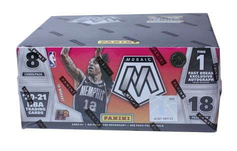 2020 21 Basketball Panini Mosaic Fast Break Box