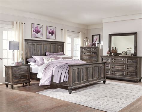 Calistoga 8 Piece King Bedroom Package Weathered Charcoal The Brick