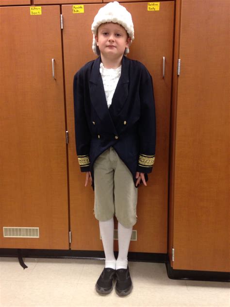 Homemade George Washington Costume Everything Created From Old Clothes