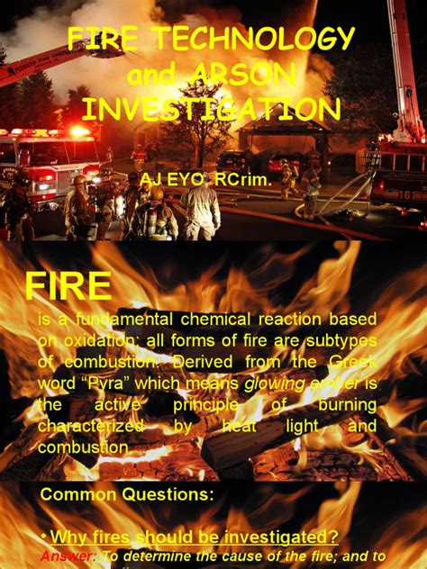 Understanding The Science Of Fire Investigation An In Depth Look At