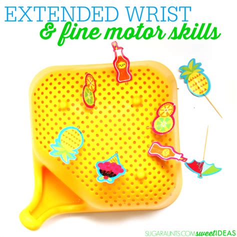Simple Fine Motor Activity For Improving An Extended Wrist The Ot
