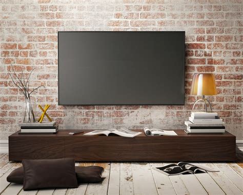 6 Elements To Consider For Your Entertainment Center Brick Wall Tv