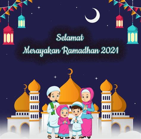 Gambar Kartun Ucapan Ramadhan 2021 Gambar Kartun Keren