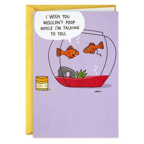 Hallmark Shoebox Funny Birthday Card Goldfish Poop