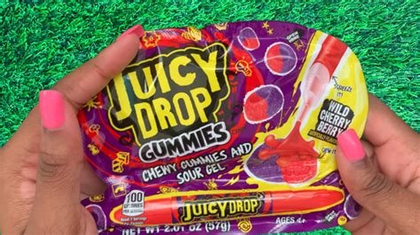 New Juicy Drop Gummies Sour Gel Candy Chewy Gummy Youtube