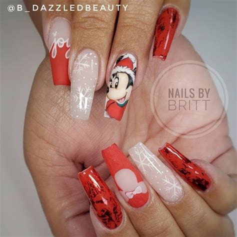 Updated 30 Awesome Minnie Mouse Nail Designs Minnie Mouse Nail Art