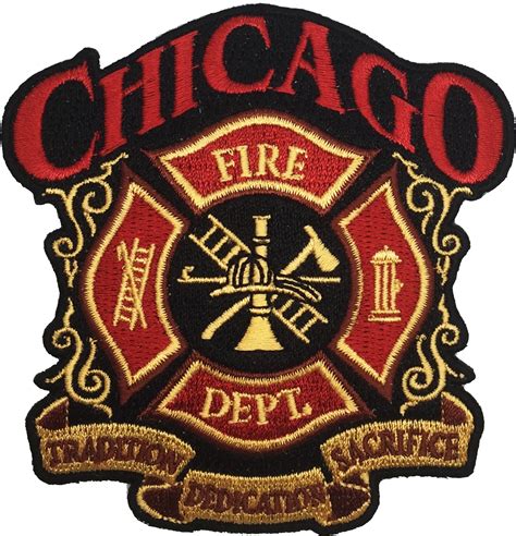 Chicago Fire Dept Patches Chicago Fire Department Crest Patch