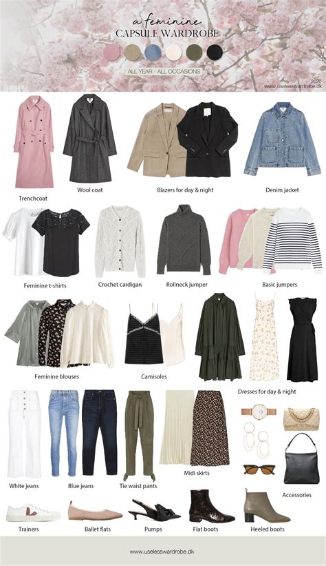 A Feminine Capsule Wardrobe How To And Example Capsule Wardrobe Women Feminine Capsule