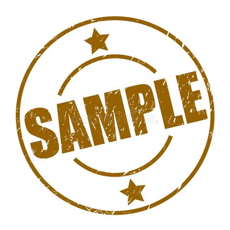 Sample Stamp Stock Vector Illustration Of Promotion 123950525