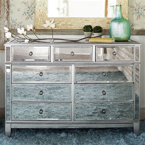 Mirrored dressers have been popular in the bedroom for a very long time, and they remain one of the most elegant places in the bedroom. Hayworth Mirrored Silver Dresser | Pier 1 Imports ...