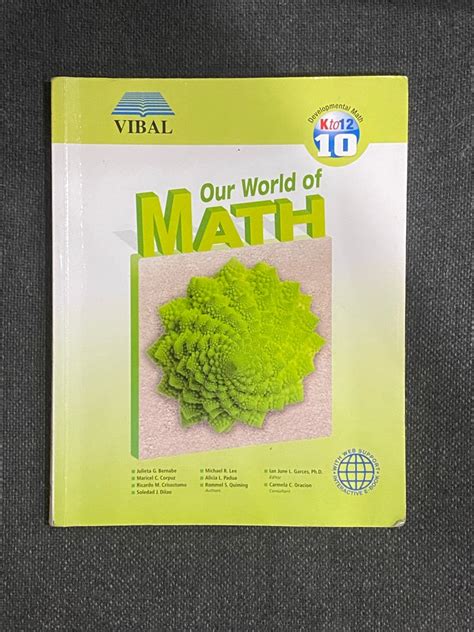 Our World Of Math 10 Grade 10 Mathematics Textbook Green Book Junior