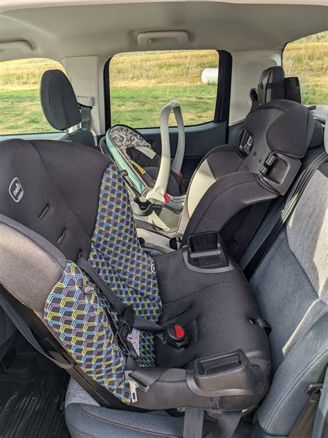 Maverick Hybrid Review Video Showing Two Car Seats Installed Good For