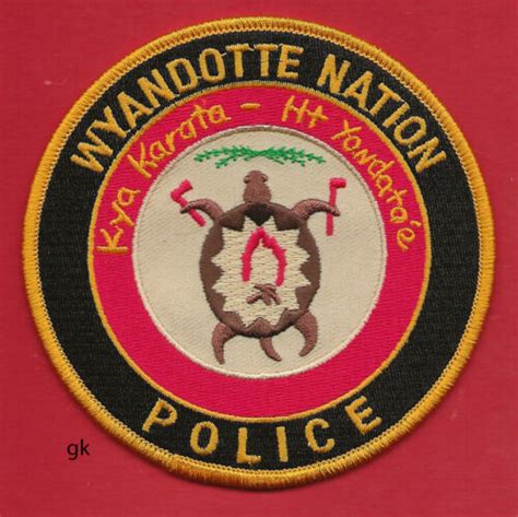 Wyandotte Nation Oklahoma Tribal Police Patch Ebay