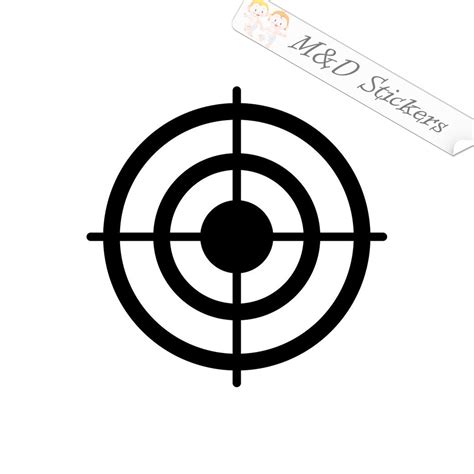 2x Hunting Crosshair Target Vinyl Decal Sticker Different Colors And Siz