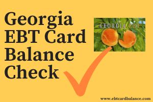 If you're concerned about it hi, i also have an ebt card, it has to be refunded to the ebt card, there's another way to get around this, return the items that u bought on your ebt card without. Georgia EBT Card Balance Check - EBTCardBalanceNow.com