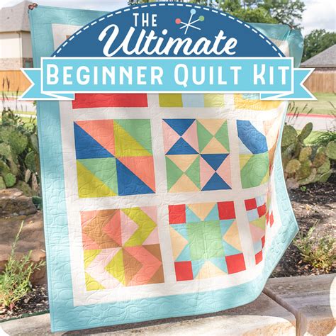 In these amazing kits you get everything you need with one easy click. The ultimate Beginner Quilt sew along
