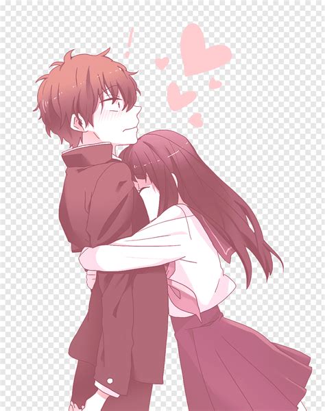 Just a great way of showing affection in our wonderful little community! Woman hugging man anime illustration, Hu014dtaru014d Oreki ...