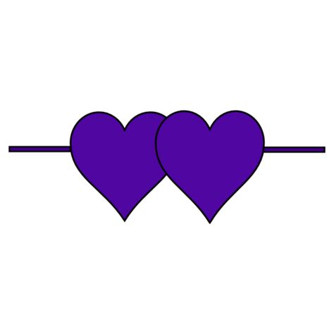 Mq Purple Heart Hearts Border Sticker By Qoutesforlife