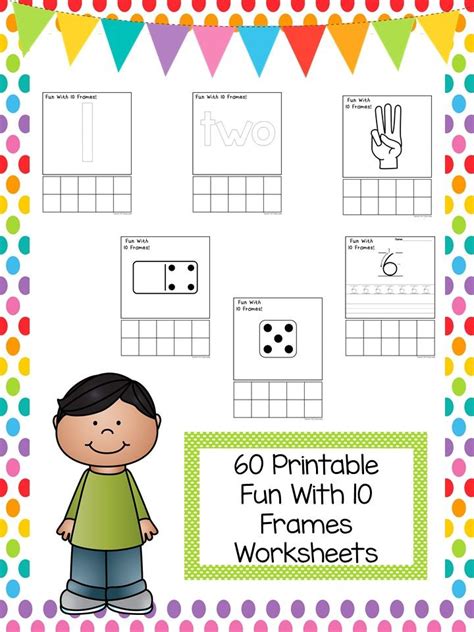 60 Printable Fun With 10 Frames Numbers 1 10 Works Made By Teachers