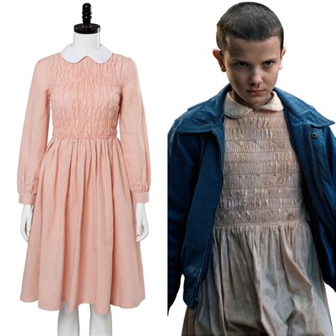 Eleven Stranger Things 11 Millie Bobby Brown Cosplay Costume - Skycostume