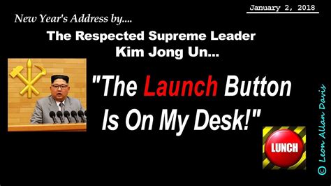 Kim Jong Un New Years Address Youtube