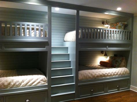 Double Bunk Beds In Our New Basement Bunk Room Fun For Sleepovers And