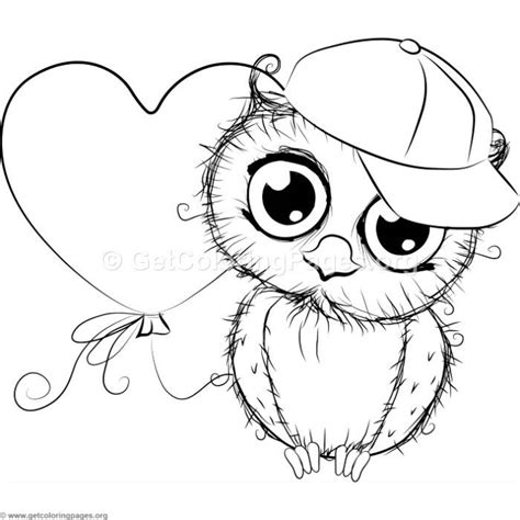 Cute Owl 4 Coloring Pages