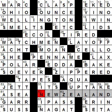 She has been published in the new york times, the los angeles times, universal, the inkubator, and many other outlets, and recently contributed a puzzle to the 2020 boswords crosswords tournament (which just so happened. Los Angeles Times crossword puzzle solution, 3 15 12