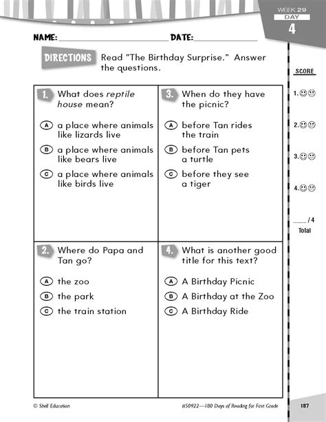 You are free to print those tests, quizzes and exercises for. Free First Grade Reading Test Tag: Remarkable First Grade Reading Assessment. Fantastic First ...